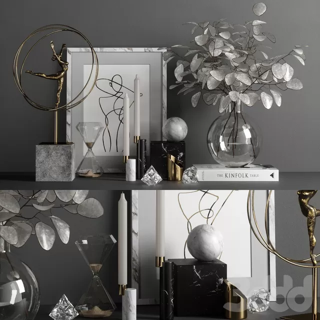 DECORATION – DECORATIVE SET – 3D MODELS – FREE DOWNLOAD – 4224