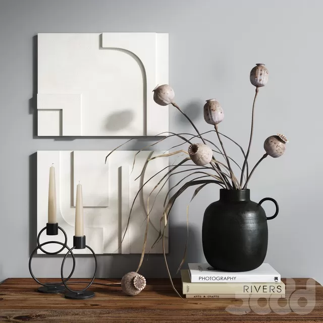 DECORATION – DECORATIVE SET – 3D MODELS – FREE DOWNLOAD – 4230