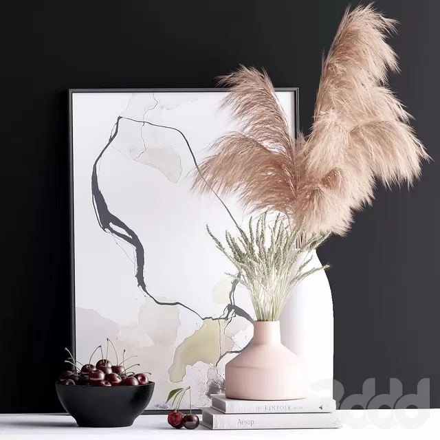 DECORATION – DECORATIVE SET – 3D MODELS – FREE DOWNLOAD – 4239