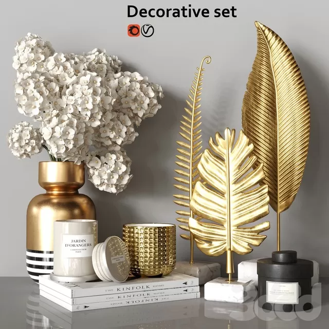 DECORATION – DECORATIVE SET – 3D MODELS – FREE DOWNLOAD – 4241