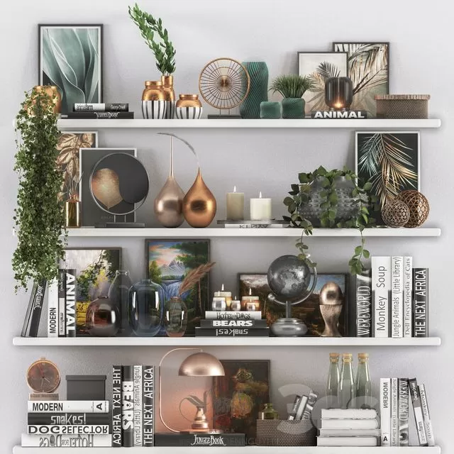 DECORATION – DECORATIVE SET – 3D MODELS – FREE DOWNLOAD – 4242