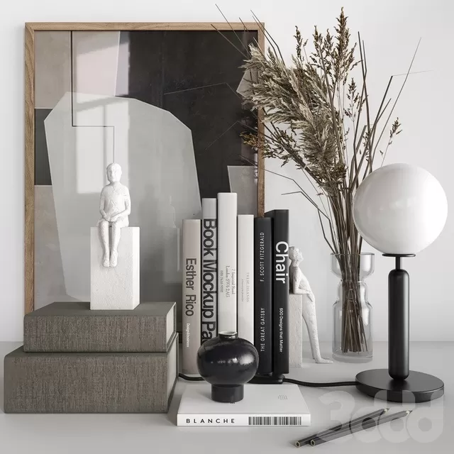 DECORATION – DECORATIVE SET – 3D MODELS – FREE DOWNLOAD – 4252