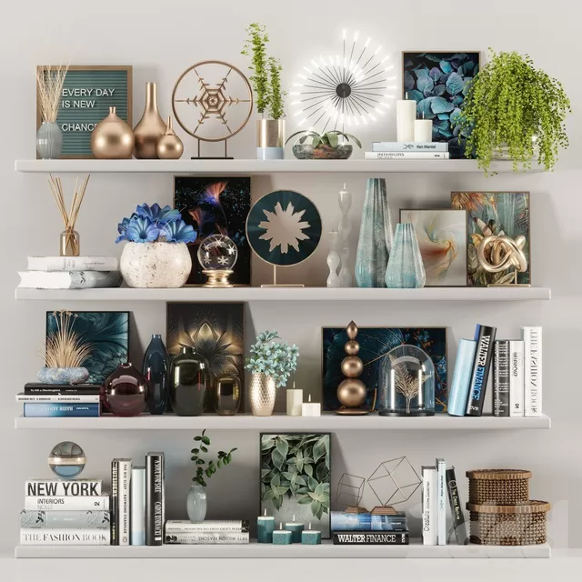 DECORATION – DECORATIVE SET – 3D MODELS – FREE DOWNLOAD – 4262