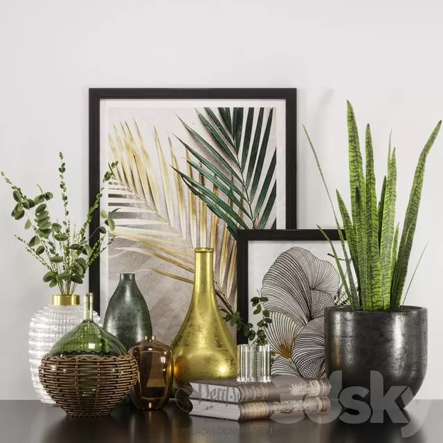 DECORATION – DECORATIVE SET – 3D MODELS – FREE DOWNLOAD – 4267