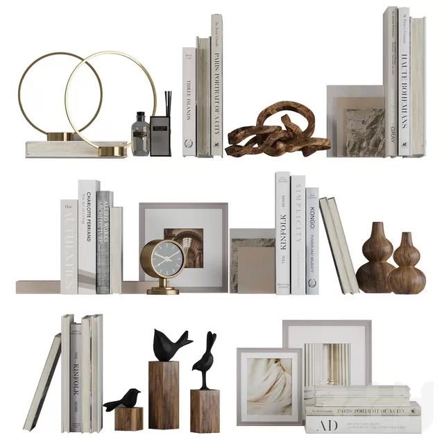 DECORATION – DECORATIVE SET – 3D MODELS – FREE DOWNLOAD – 4273