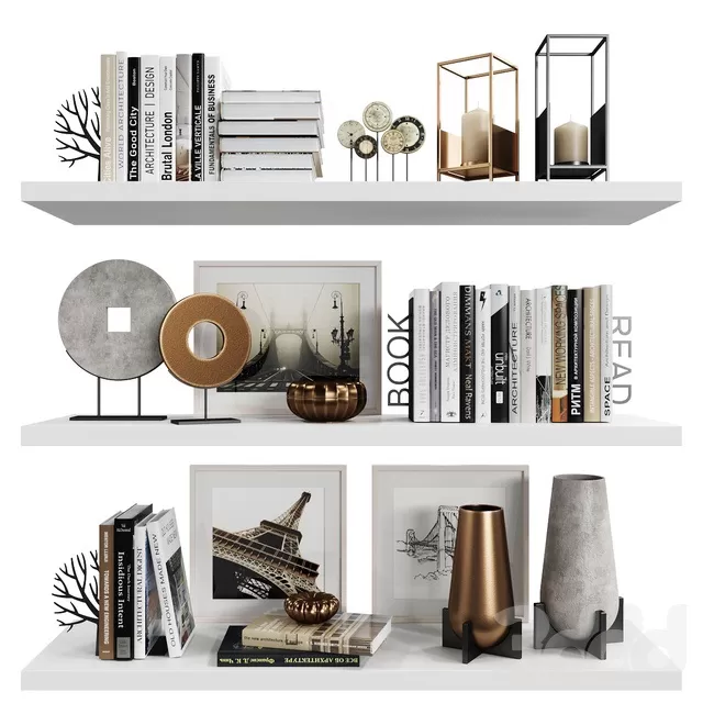 DECORATION – DECORATIVE SET – 3D MODELS – FREE DOWNLOAD – 4277