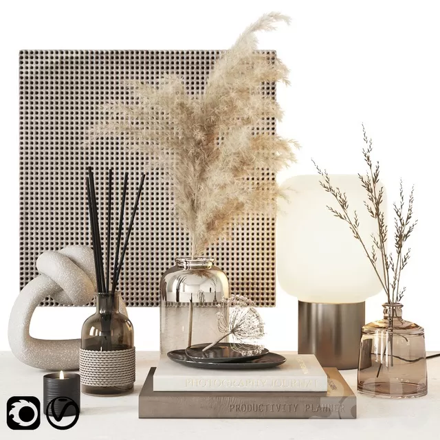 DECORATION – DECORATIVE SET – 3D MODELS – FREE DOWNLOAD – 4278