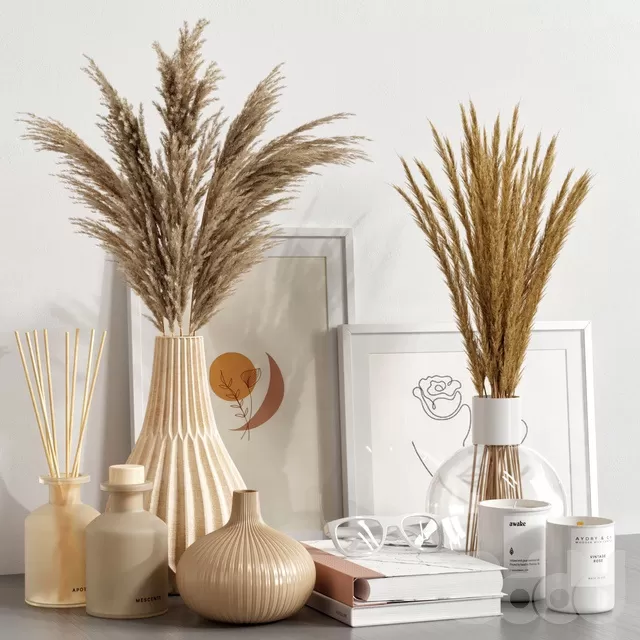 DECORATION – DECORATIVE SET – 3D MODELS – FREE DOWNLOAD – 4281