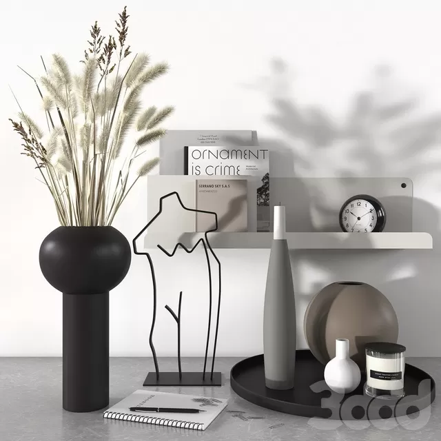 DECORATION – DECORATIVE SET – 3D MODELS – FREE DOWNLOAD – 4283