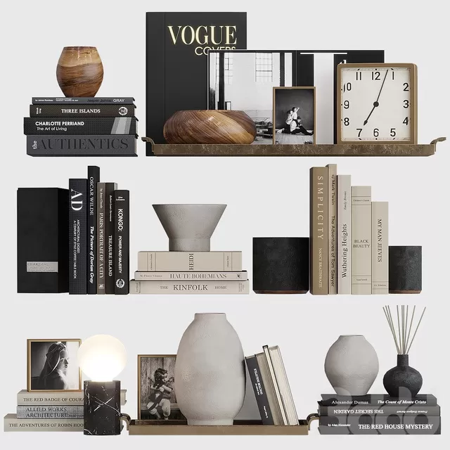 DECORATION – DECORATIVE SET – 3D MODELS – FREE DOWNLOAD – 4286