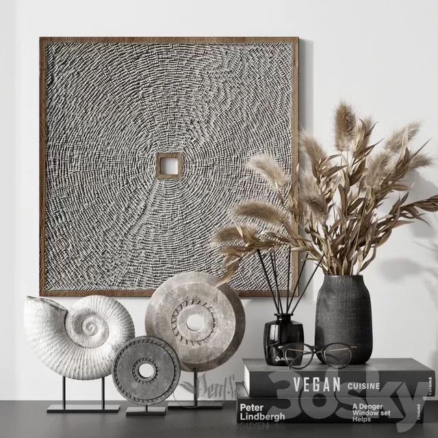 DECORATION – DECORATIVE SET – 3D MODELS – FREE DOWNLOAD – 4288