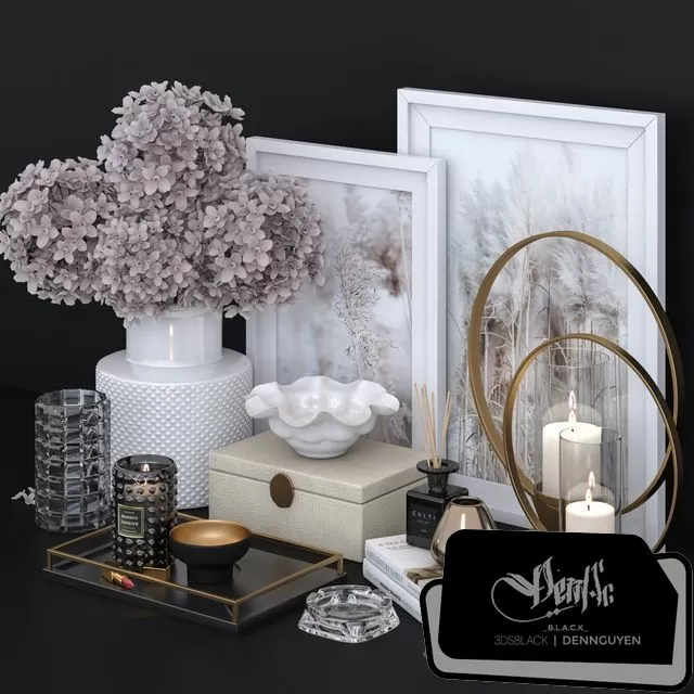 DECORATION – DECORATIVE SET – 3D MODELS – FREE DOWNLOAD – 4289