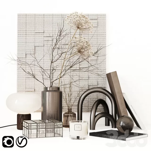 DECORATION – DECORATIVE SET – 3D MODELS – FREE DOWNLOAD – 4291