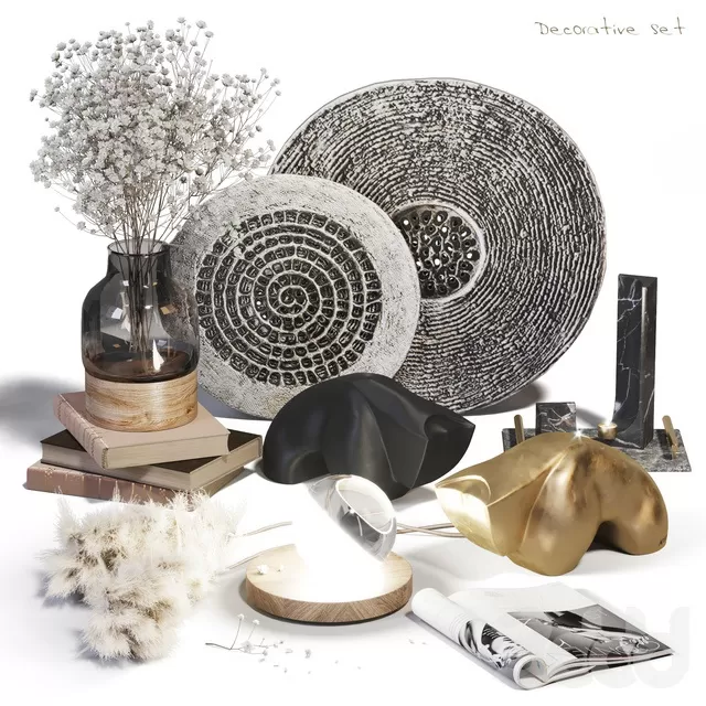 DECORATION – DECORATIVE SET – 3D MODELS – FREE DOWNLOAD – 4306 DECORATION – DECORATIVE SET – 3D MODELS – FREE DOWNLOAD – 4306