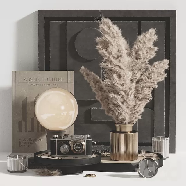 DECORATION – DECORATIVE SET – 3D MODELS – FREE DOWNLOAD – 4345 DECORATION – DECORATIVE SET – 3D MODELS – FREE DOWNLOAD – 4345