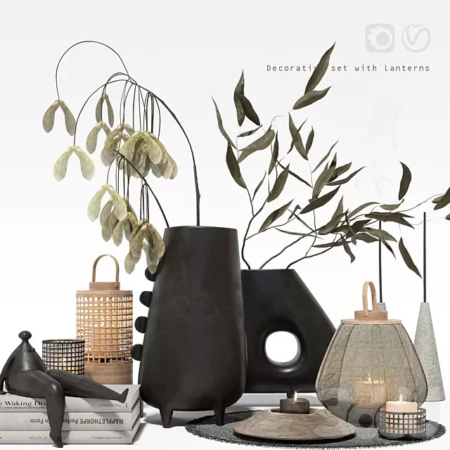 DECORATION – DECORATIVE SET – 3D MODELS – FREE DOWNLOAD – 4374