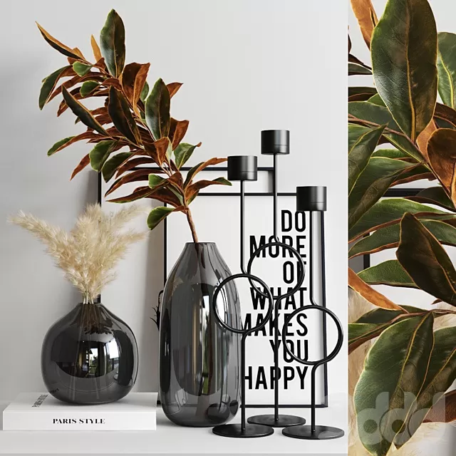 DECORATION – DECORATIVE SET – 3D MODELS – FREE DOWNLOAD – 4376