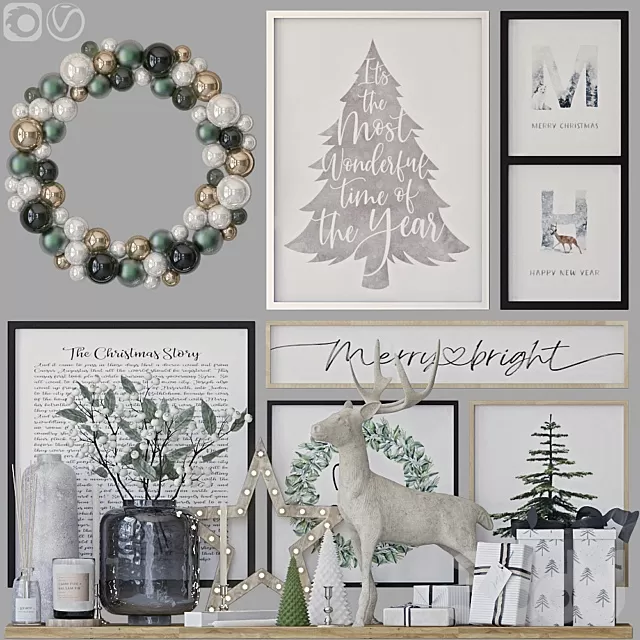 DECORATION – DECORATIVE SET – 3D MODELS – FREE DOWNLOAD – 4379