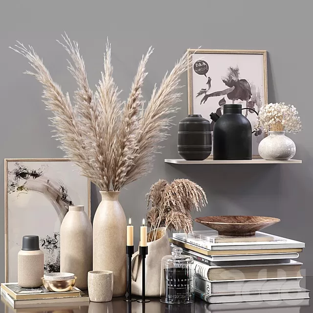 DECORATION – DECORATIVE SET – 3D MODELS – FREE DOWNLOAD – 4391