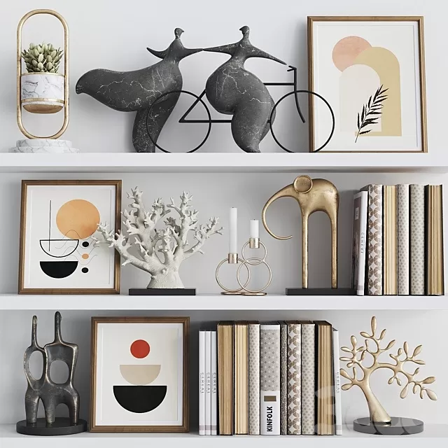 DECORATION – DECORATIVE SET – 3D MODELS – FREE DOWNLOAD – 4392