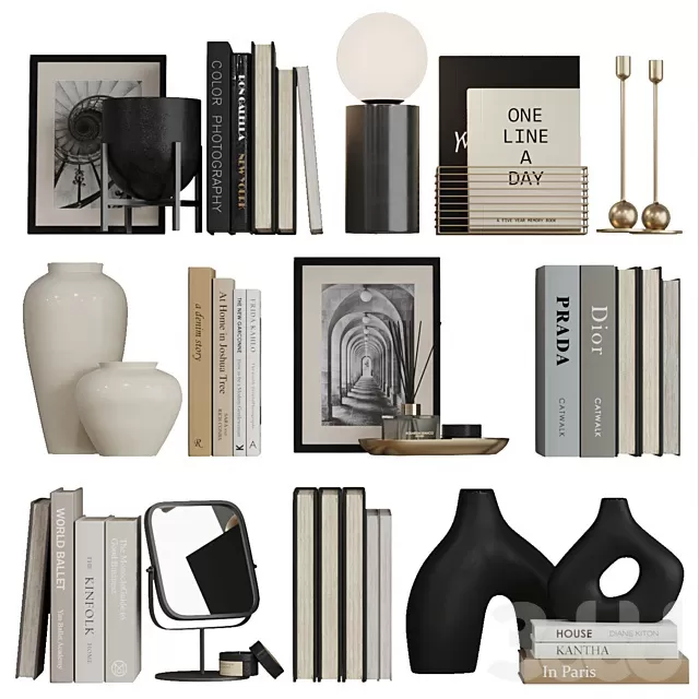 DECORATION – DECORATIVE SET – 3D MODELS – FREE DOWNLOAD – 4404