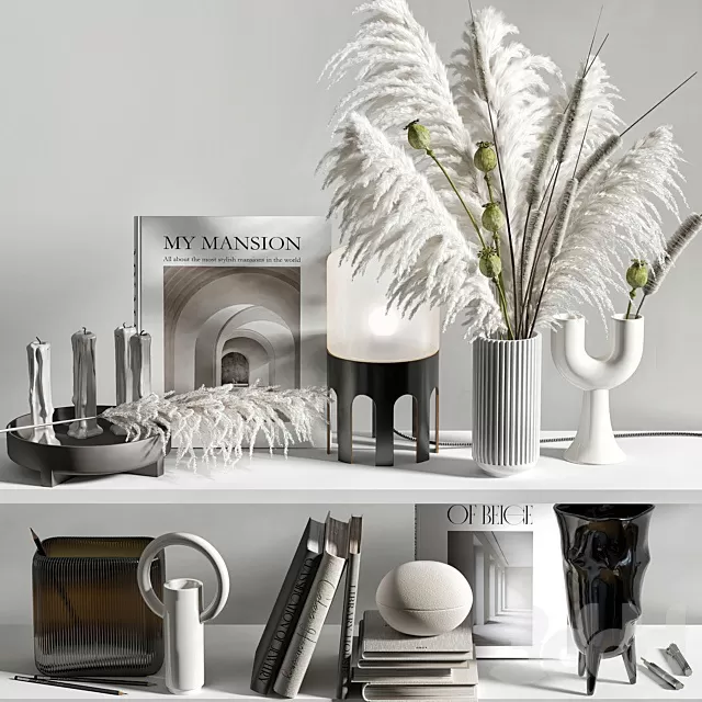 DECORATION – DECORATIVE SET – 3D MODELS – FREE DOWNLOAD – 4415