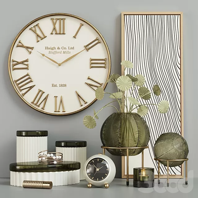 DECORATION – DECORATIVE SET – 3D MODELS – FREE DOWNLOAD – 4419