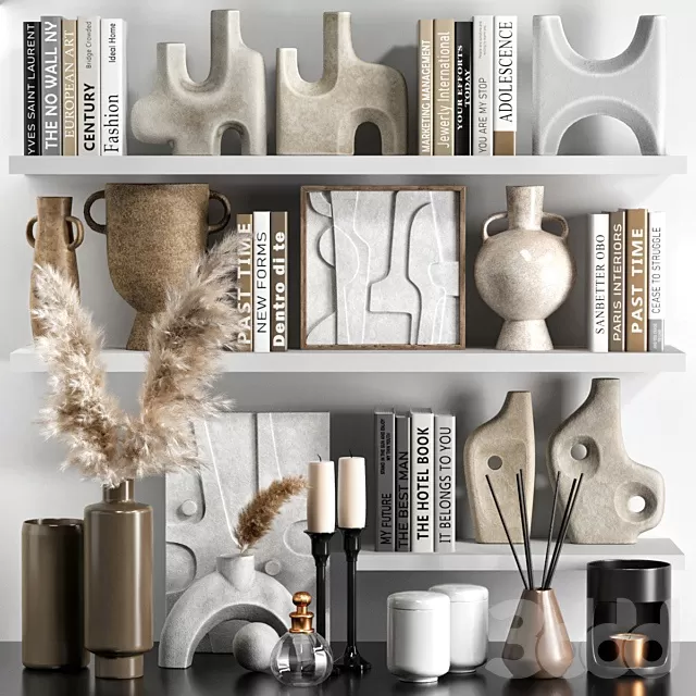 DECORATION – DECORATIVE SET – 3D MODELS – FREE DOWNLOAD – 4422