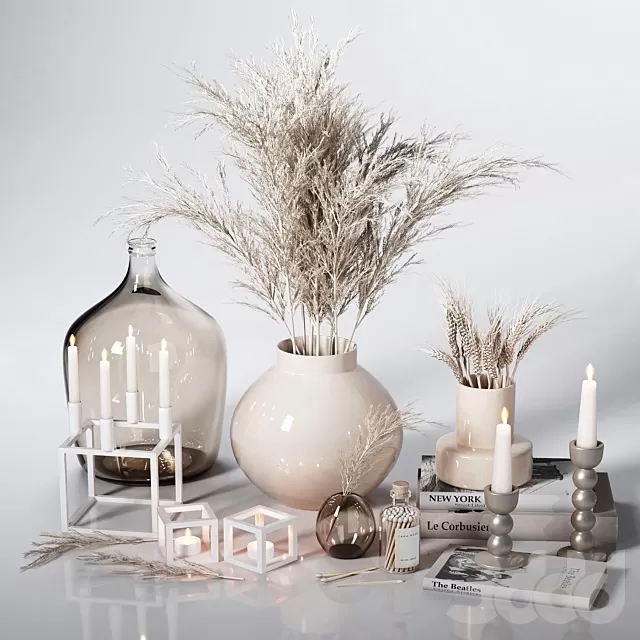 DECORATION – DECORATIVE SET – 3D MODELS – FREE DOWNLOAD – 4424