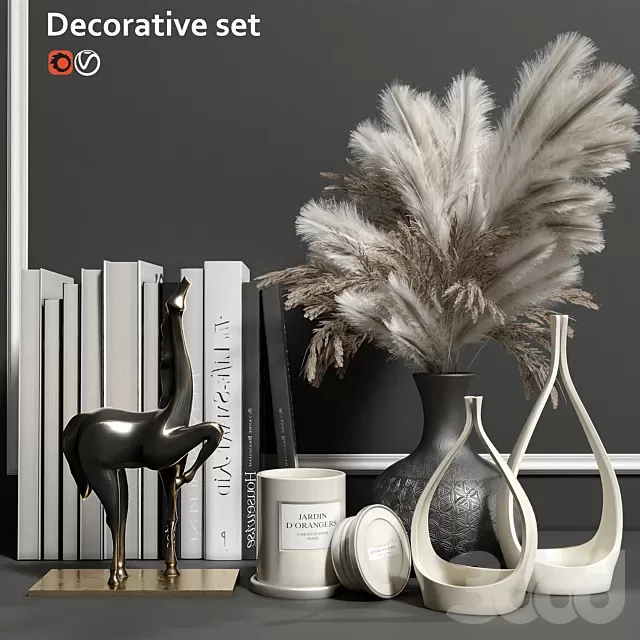 DECORATION – DECORATIVE SET – 3D MODELS – FREE DOWNLOAD – 4452 DECORATION – DECORATIVE SET – 3D MODELS – FREE DOWNLOAD – 4452