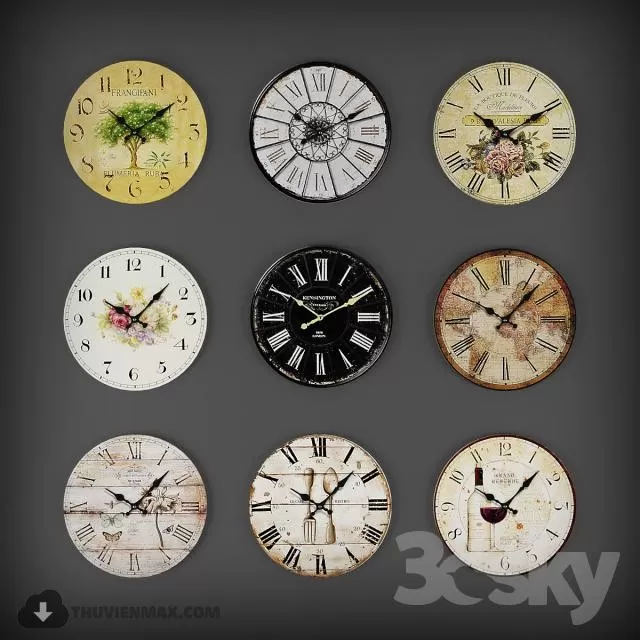 CLOCK 3DMODELS – 059