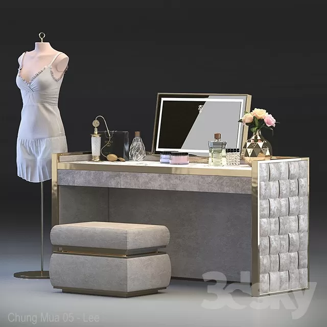 FURNITURE – DRESSING TABLE – 3D MODELS – FREE DOWNLOAD – 8197