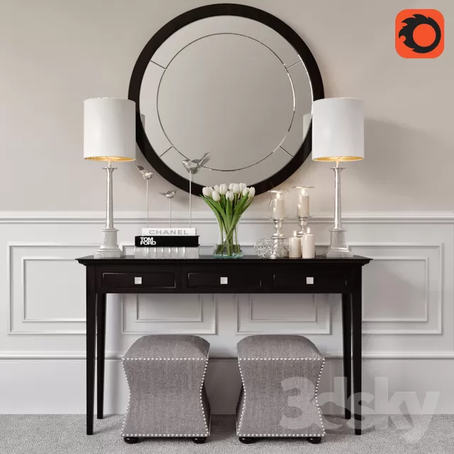 FURNITURE – DRESSING TABLE – 3D MODELS – FREE DOWNLOAD – 8198