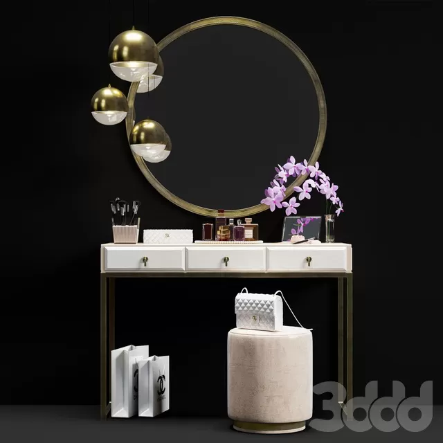 FURNITURE – DRESSING TABLE – 3D MODELS – FREE DOWNLOAD – 8207