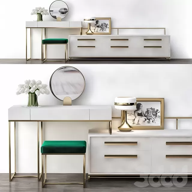 FURNITURE – DRESSING TABLE – 3D MODELS – FREE DOWNLOAD – 8222