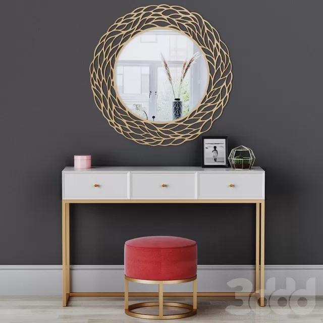 FURNITURE – DRESSING TABLE – 3D MODELS – FREE DOWNLOAD – 8227