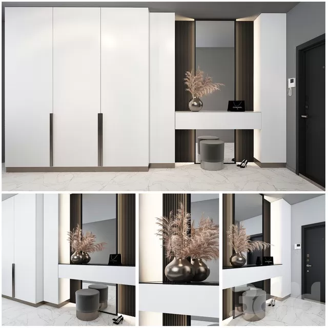 FURNITURE – HALLWAY – 3D MODELS – FREE DOWNLOAD – 8286