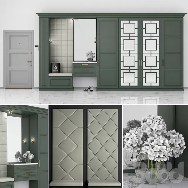 FURNITURE – HALLWAY – 3D MODELS – FREE DOWNLOAD – 8296