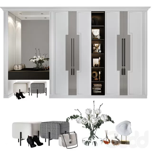 FURNITURE – HALLWAY – 3D MODELS – FREE DOWNLOAD – 8332