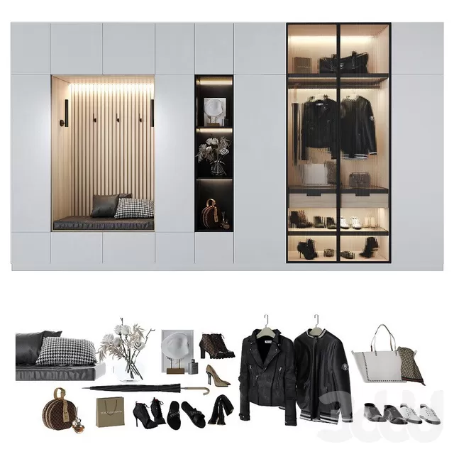 FURNITURE – HALLWAY – 3D MODELS – FREE DOWNLOAD – 8338