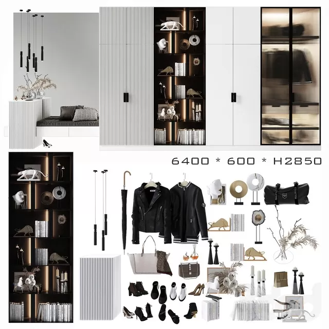 FURNITURE – HALLWAY – 3D MODELS – FREE DOWNLOAD – 8361