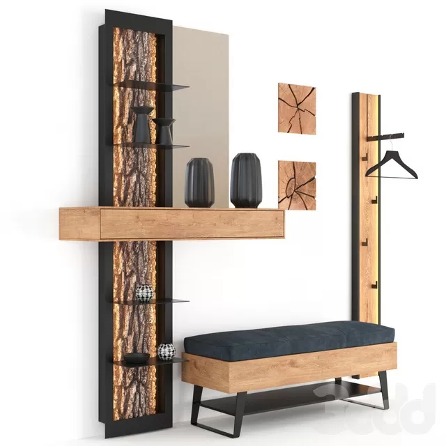FURNITURE – HALLWAY – 3D MODELS – FREE DOWNLOAD – 8362