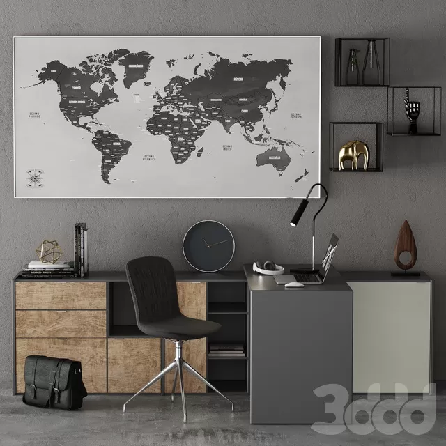 FURNITURE – OFFICE FURNITURE – 3D MODELS – FREE DOWNLOAD – 8399