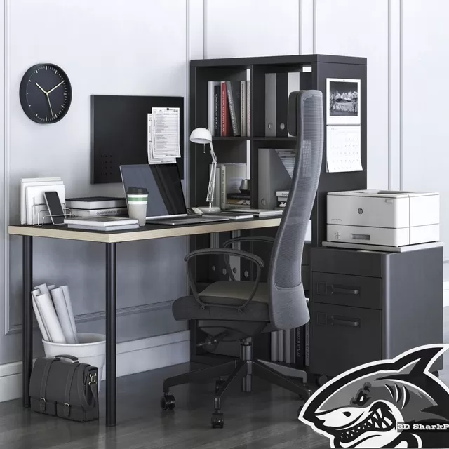 FURNITURE – OFFICE FURNITURE – 3D MODELS – FREE DOWNLOAD – 8616