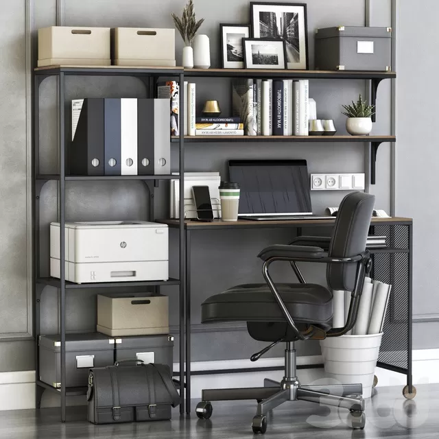 FURNITURE – OFFICE FURNITURE – 3D MODELS – FREE DOWNLOAD – 8620