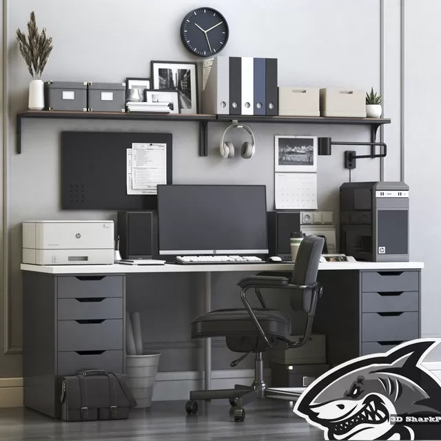 FURNITURE – OFFICE FURNITURE – 3D MODELS – FREE DOWNLOAD – 8628