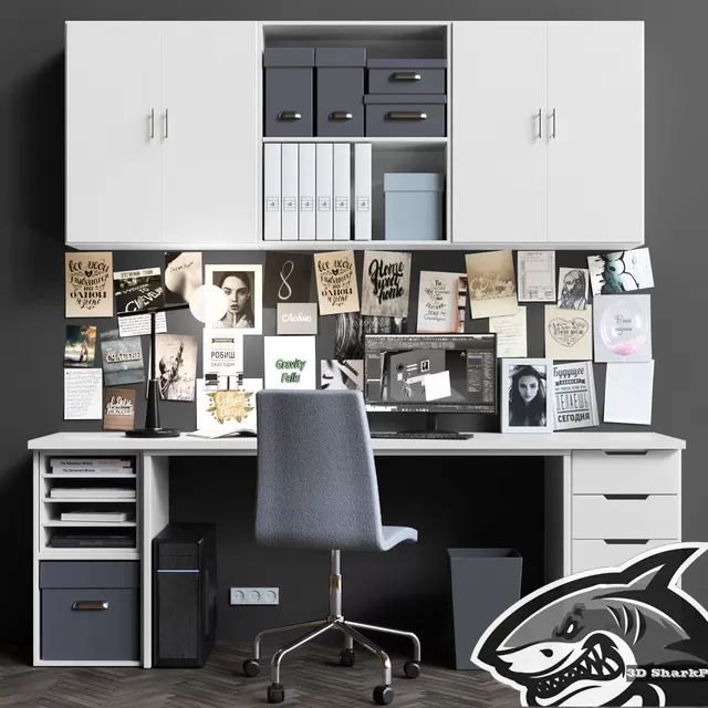 FURNITURE – OFFICE FURNITURE – 3D MODELS – FREE DOWNLOAD – 8658