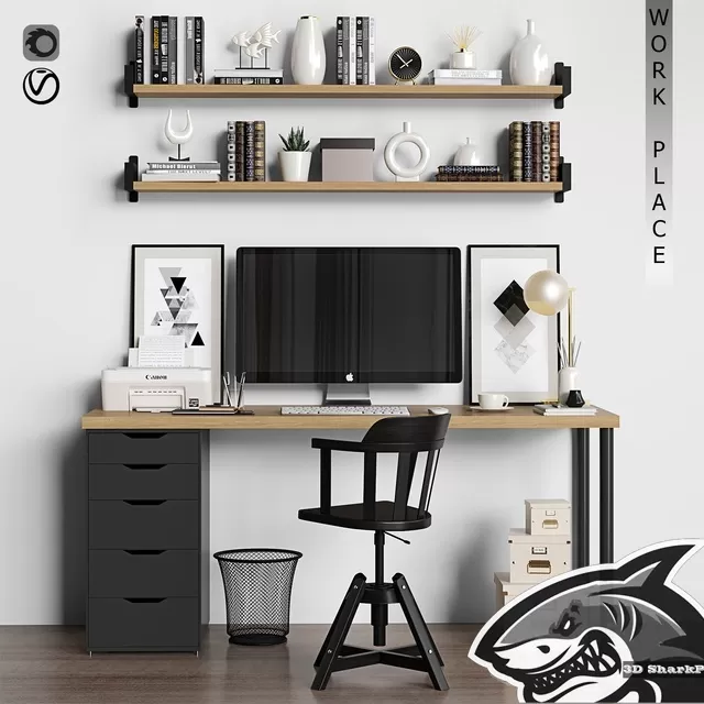 FURNITURE – OFFICE FURNITURE – 3D MODELS – FREE DOWNLOAD – 8717