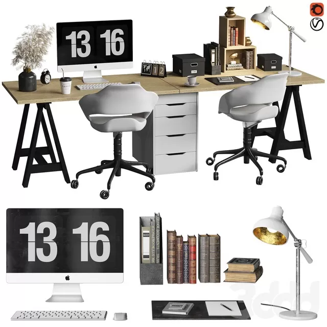 FURNITURE – OFFICE FURNITURE – 3D MODELS – FREE DOWNLOAD – 8692