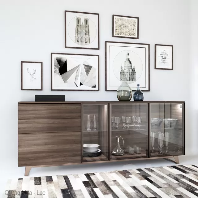 FURNITURE – SIDEBOARD & CHEST OF DRAWER – 3D MODELS – FREE DOWNLOAD – 9470